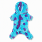 Warm Flannel Pet Jumpsuit Cute Blue Monster Four-Legged Pajamas Costume for Dogs and Cats Autumn Winter Clothes