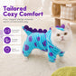 Warm Flannel Pet Jumpsuit Cute Blue Monster Four-Legged Pajamas Costume for Dogs and Cats Autumn Winter Clothes