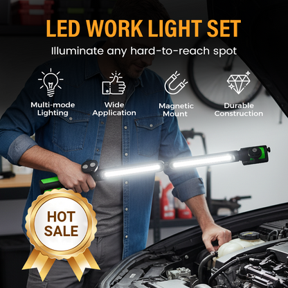 📢📢40% OFF !! ⏰Magnetic & Rechargeable LED Work Light Set