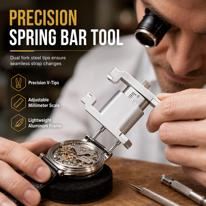 📢📢40% OFF !! ⏰Watch Repair Tool V Shaped Spring Bar Pliers and Tweezers Kit for Strap Removal