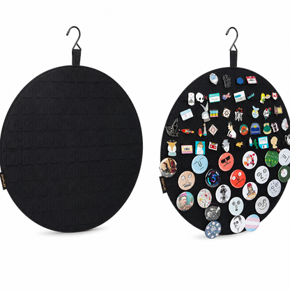 Wall Mounted Foldable Felt Jewelry Organizer Hanging Brooch Pin Display and Small Accessory Storage Bag