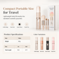 🖌️LAST DAY SALE 50% OFF !!📢Portable Retractable Makeup Brush Set Multifunctional Travel Cosmetic Tool with Powder Blush and Silicone Lip Brush
