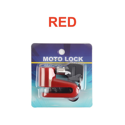 Press-to-Lock Anti-Theft Heavy-Duty Disc Brake Lock
