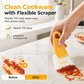 📢📢50%  OFF !! ⏰Heat Resistant Soft Kitchen Cleaning Scraper Spatula