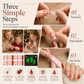 📢📢50%  OFF !! ⏰ Christmas Glitter Nail Wraps – Waterproof, luminous & nail file included ✨