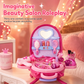 📢📢40%  OFF !! ⏰Kids’ Pretend Makeup Vanity Suitcase – Portable Dress-Up Toy Set for Girls