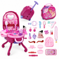 📢📢40%  OFF !! ⏰Kids’ Pretend Makeup Vanity Suitcase – Portable Dress-Up Toy Set for Girls