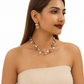 📢📢40%  OFF !! ⏰Vintage Floral Jewelry Set – 2-Piece Leaf & Flower Bridal Accessories for Women