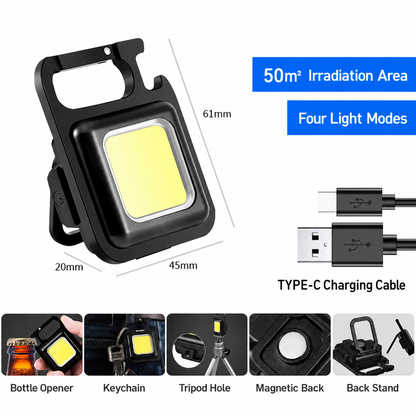 📢📢50% OFF !! ⏰Mini Rechargeable Flashlight with Magnetic Back