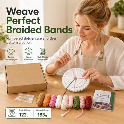 📢📢50%  OFF !! ⏰DIY Braiding Cord Craft Kit for Adults and Beginners Boxed Set