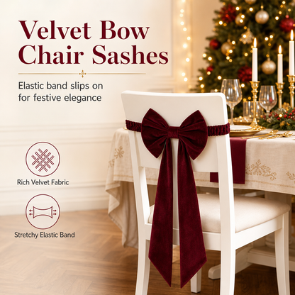 📢📢40%  OFF !! ⏰Large Velvet Christmas Bow Ornament for Holiday Tree and Home Decoration