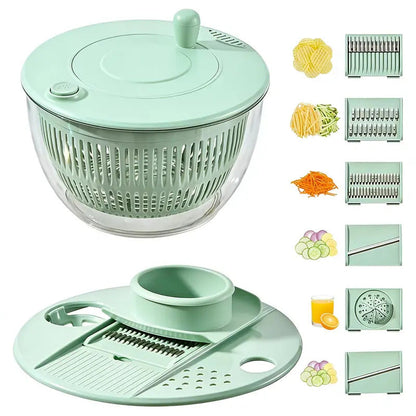 📢📢50% OFF!!⏰🥗 Salad Spinner with Multi-Function Lid – Wash, Spin & Serve With Less Fuss ✨