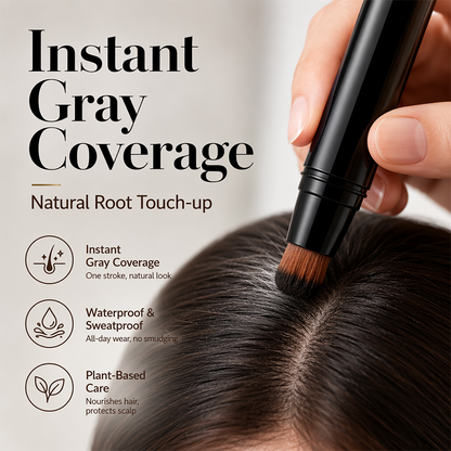 📢📢50%  OFF !! ⏰ Instant Gray Cover Hair Pen – Quick touch-up & natural finish ✨