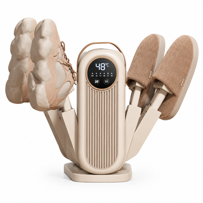 📢📢50% OFF !! ⏰Fast Warm Air Shoe Dryer: Constant Heat, Deodorising, Foldable, UK Plug