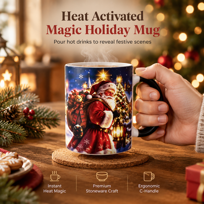 📢📢40%  OFF !! ⏰Christmas Heat-Activated Color-Changing Mug – Watch the Festive Scene Appear with Hot Drinks ✨