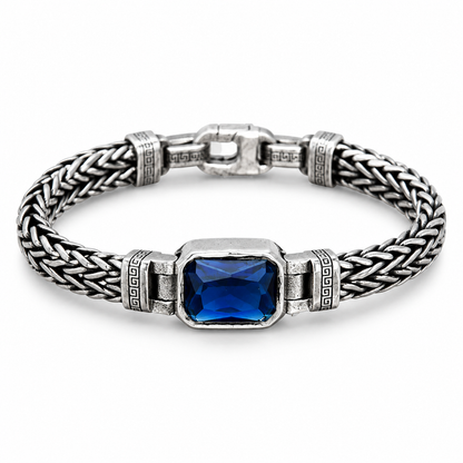 🔥50% OFF!!📢💎 Handmade Vintage Sterling Silver Braided Meander Jewellery – Bold Hip-Hop Style for Men & Women ✨
