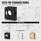 Stainless Steel Single Hole Door Lock Reinforcement Plate for Indoor Wooden Doors with Screws