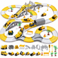 📢📢50%  OFF !! ⏰DIY Electric Track Car & Construction Vehicle Toy Set – Build-Your-Own Racing Tracks for Kids🏡🚂