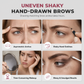 Headband Eyebrow Stencil Kit Reusable Silicone Eyebrow Shaping Template Set with Strap and Eyebrow Trimmer